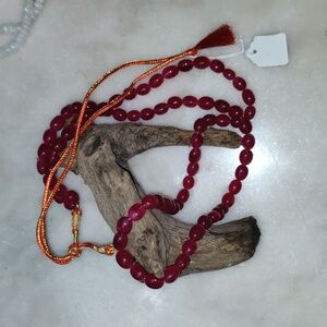 Heavy ruby necklace
